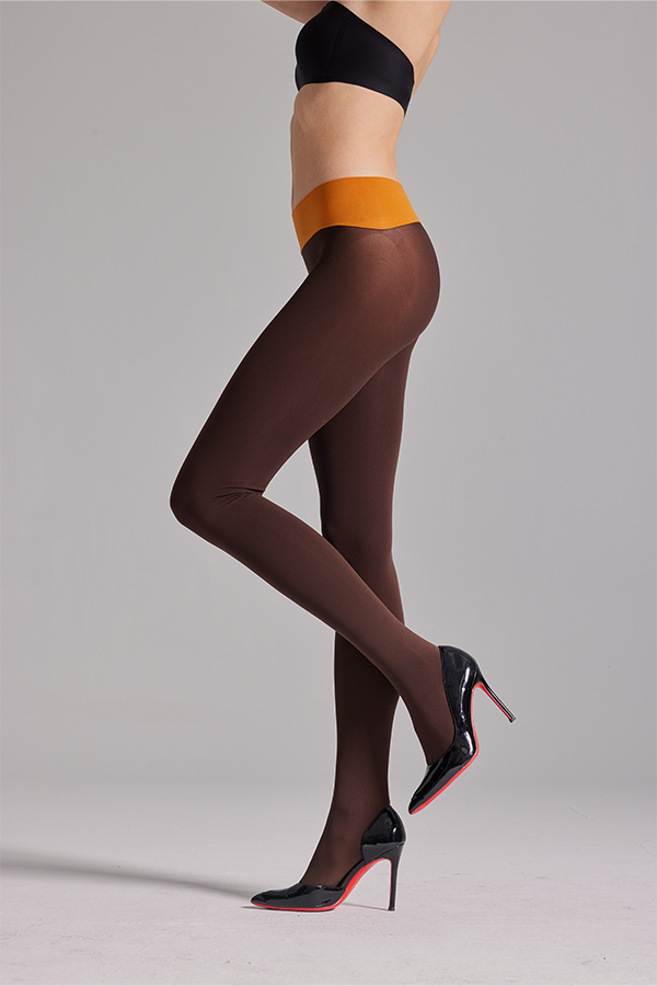 Seamless thermal opaque tights