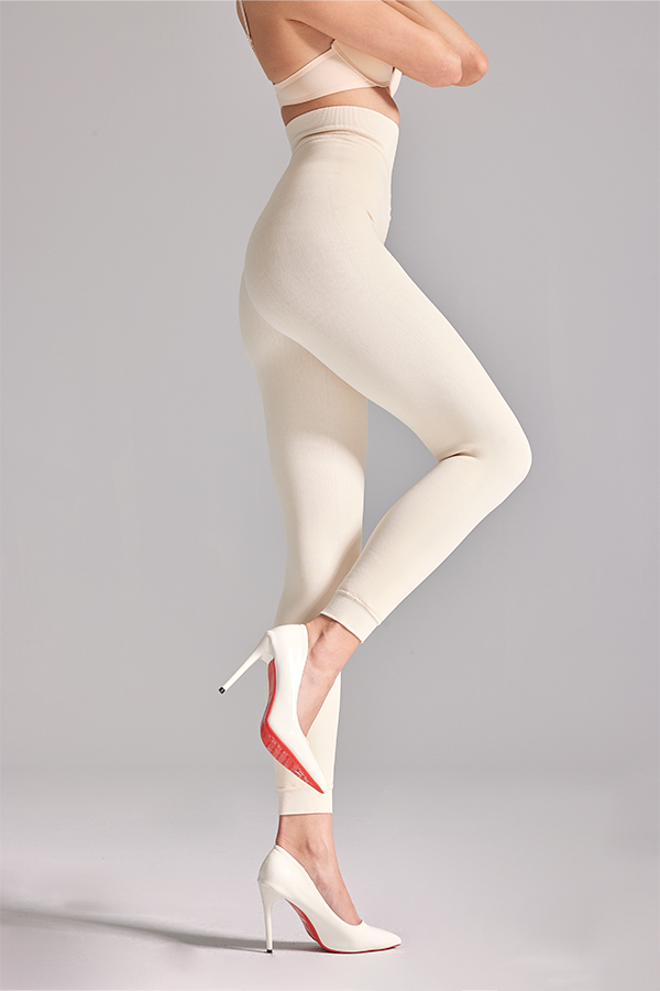 Footless thermal opaque tights