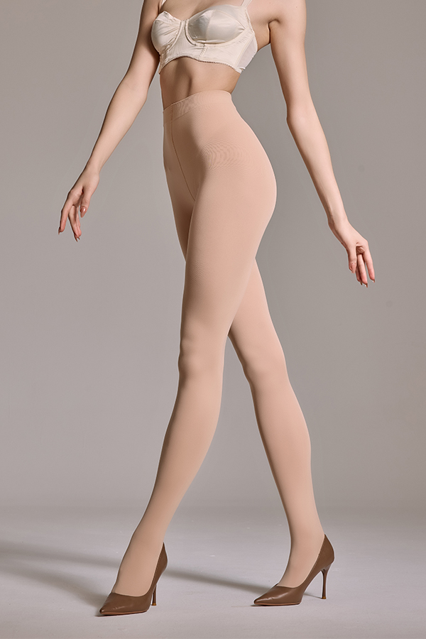 Velvet Tights with Triangle Gusset