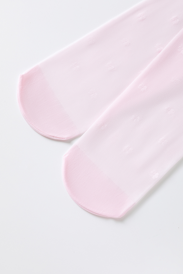 Cute Floral Jacquard Kids Tights