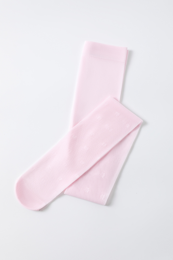 Cute Floral Jacquard Kids Tights