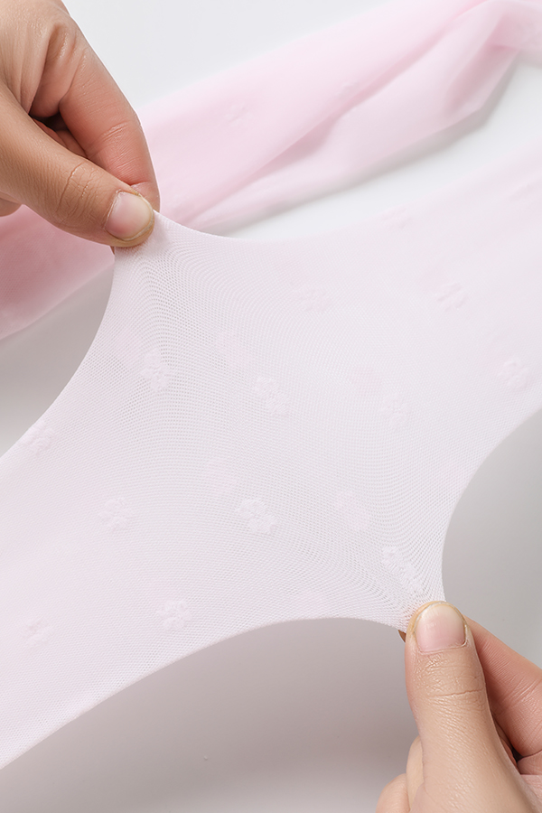 Cute Floral Jacquard Kids Tights