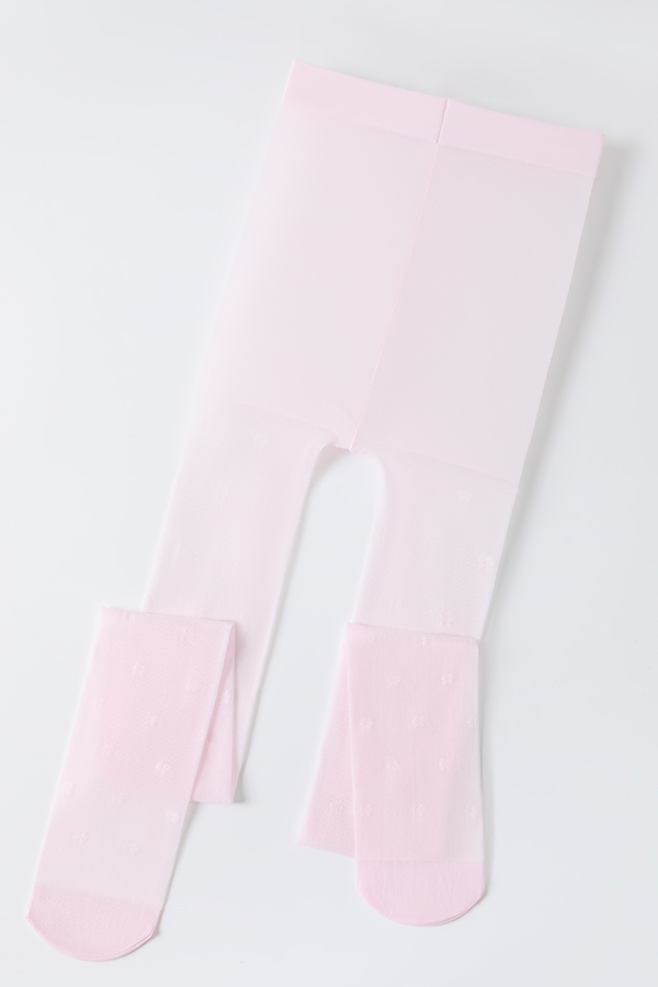 Cute Floral Jacquard Kids Tights