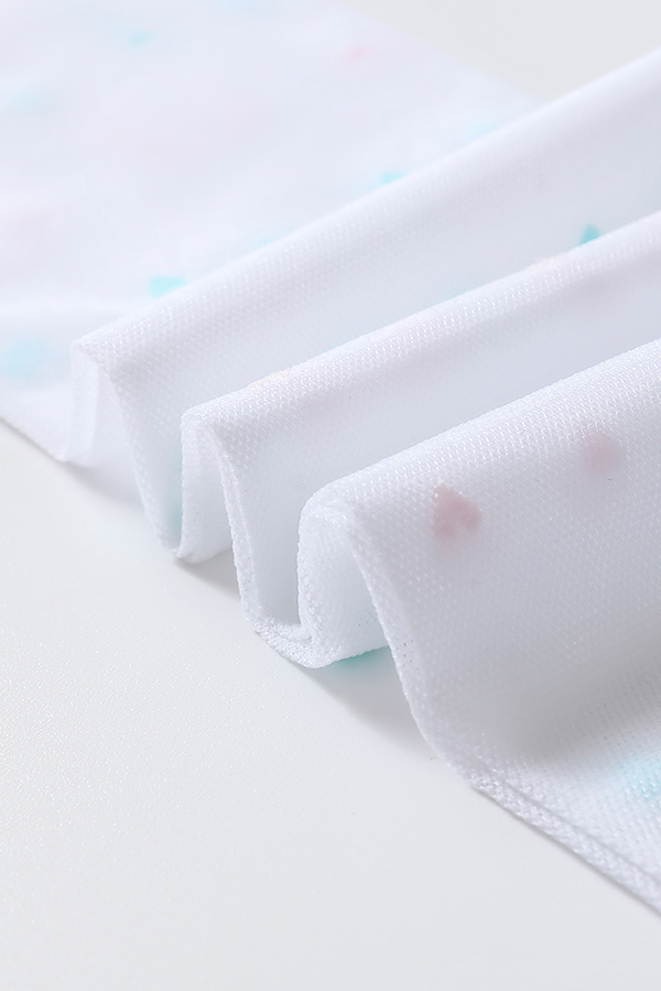 Heart Jacquard Two-Tone Kids Tights