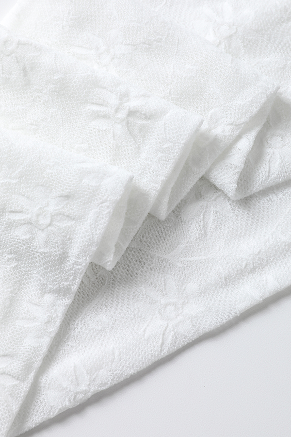 Sunflowers Pattern Jacquard Kids Tights