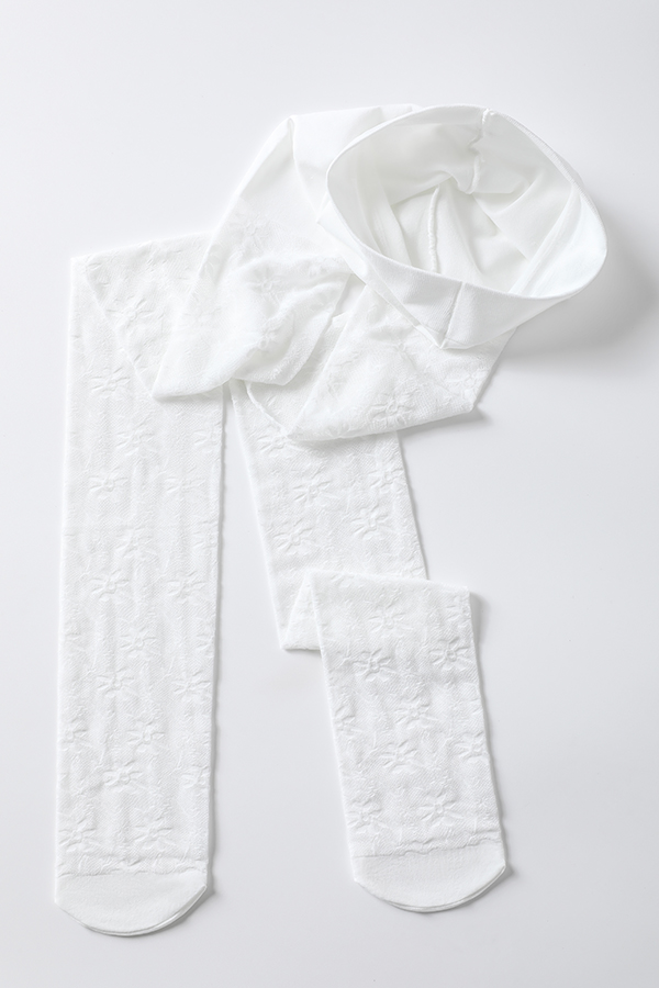 Sunflowers Pattern Jacquard Kids Tights