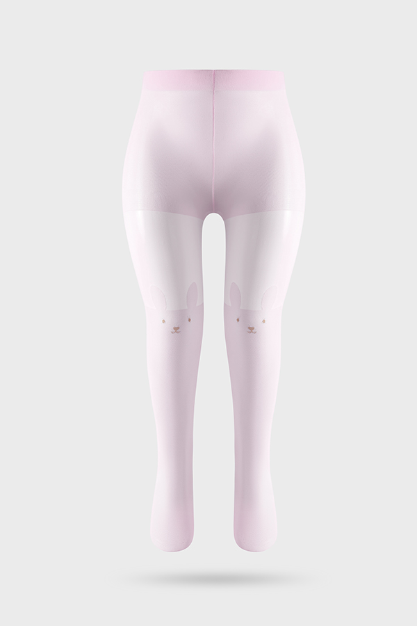 Cute Bunny Pattern Jacquard Children's Tights