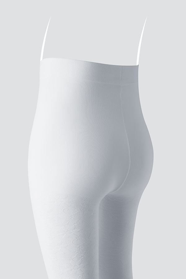 Sunflowers Pattern Jacquard Kids Tights