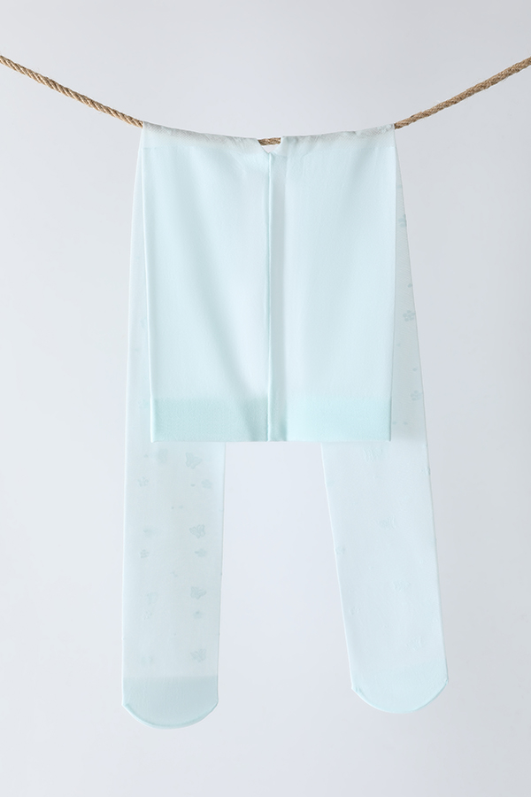 Butterfly & Dots Jacquard Kids Tights