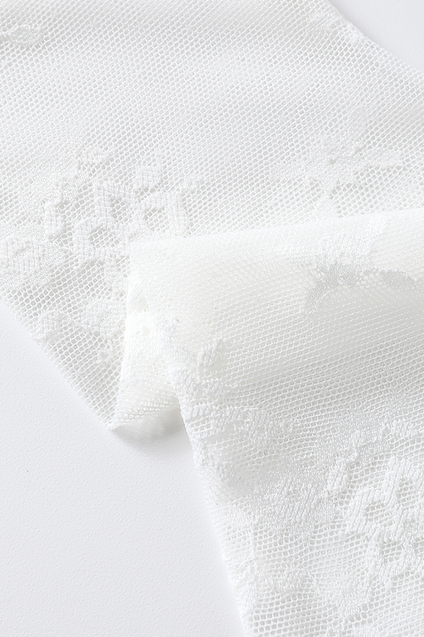 Cute Sunflower Lace Short Socks with Heel