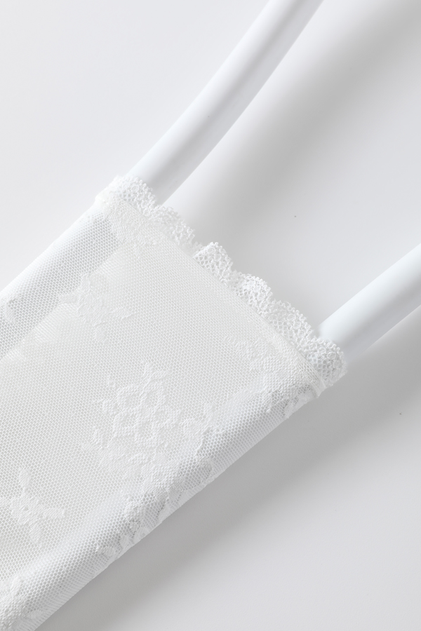 Cute Sunflower Lace Short Socks with Heel