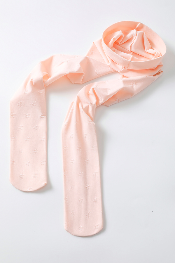 Cherries Pattern Jacquard Kids Tights