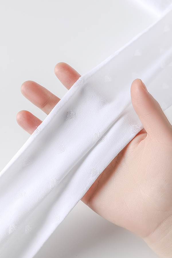 Cute Heart Jacquard Kids Tights