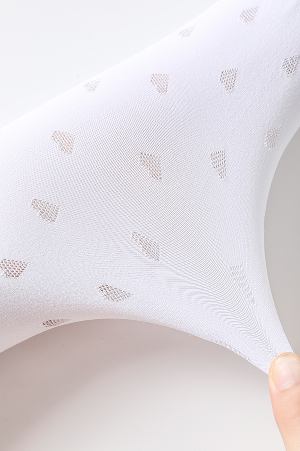 Cute Heart Jacquard Kids Tights