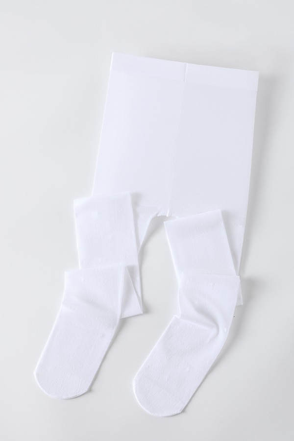 Lovely Heart Jacquard Kids Tights
