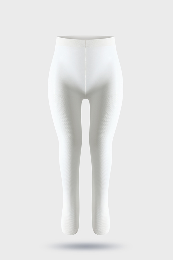 W Pattern Jacquard Kids Tights
