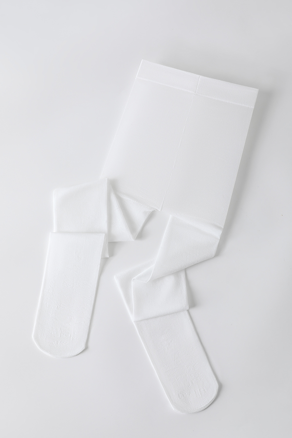 Branch & Flower Jacquard Kids Tights