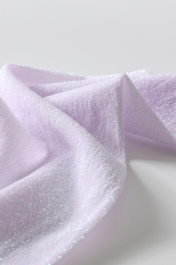 30D Glitter Silver Plain Stretch Kids Tights